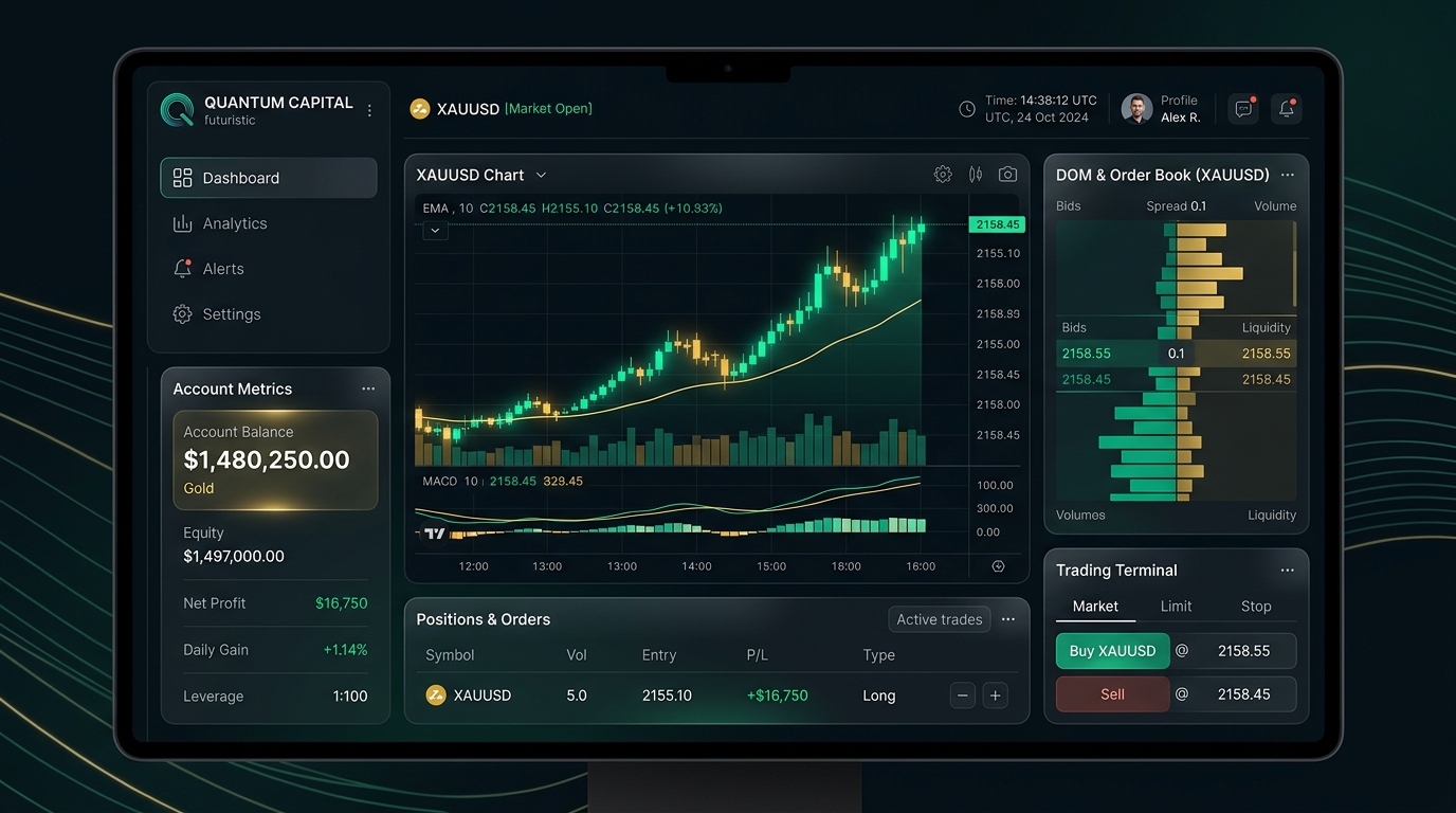 Solid Gold Fund Trading Dashboard Interface